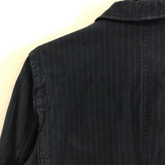 Gap Pin Striped Thick Linen Blazer - Picture 4 of 5